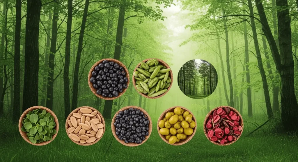 Love Nature Superfoods main banner featuring organic ingredients